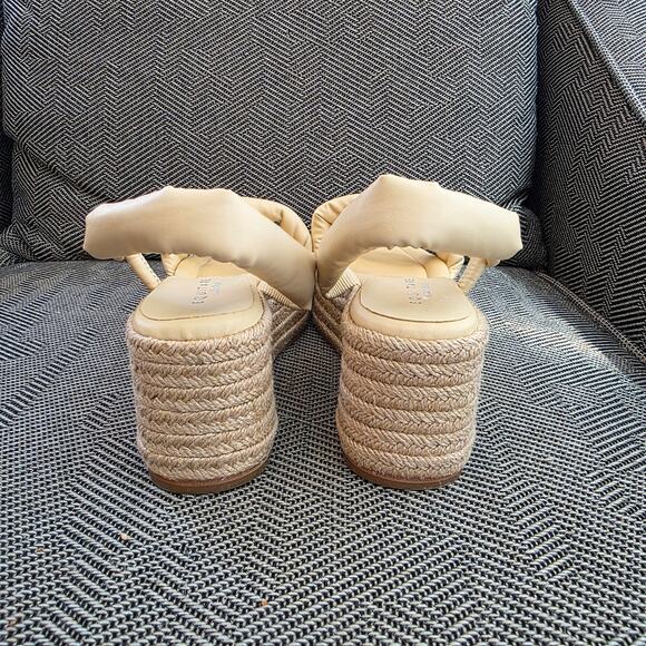 Equitare Kinga platform espadrille sandals in cream/Beige - Picture 10 of 16